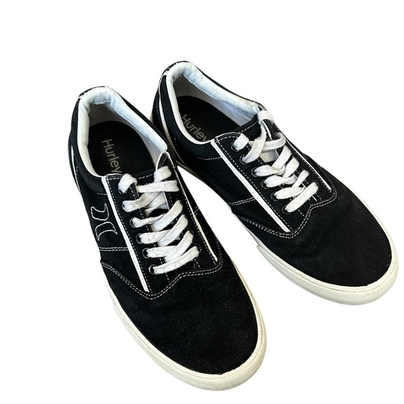 Hurley Men's Black Kayo Lace Canvas Sneakers size 8.5M - Picture 3 of 8